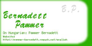 bernadett pammer business card